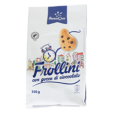 BUON'ORA Biscotti con gocce di cioccolato