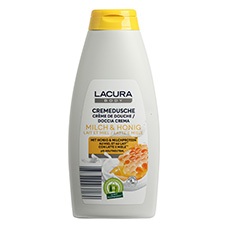 LACURA Duschcreme, Milch & Honig
