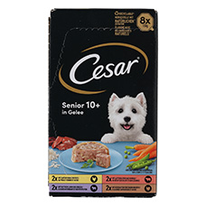 CESAR Hundefutter in Gelee Senior 8er-Pack
