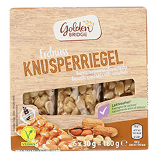 GOLDEN BRIDGE Riegel glutenfrei Erdnuss