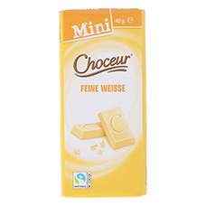 CHOCEUR Mini Tafeln 5er-Pack, weisse Schokolade