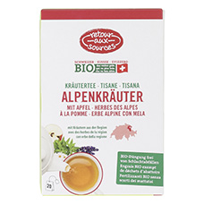RETOUR AUX SOURCES BIO Tee, Alpenkräuter mit Apfel
