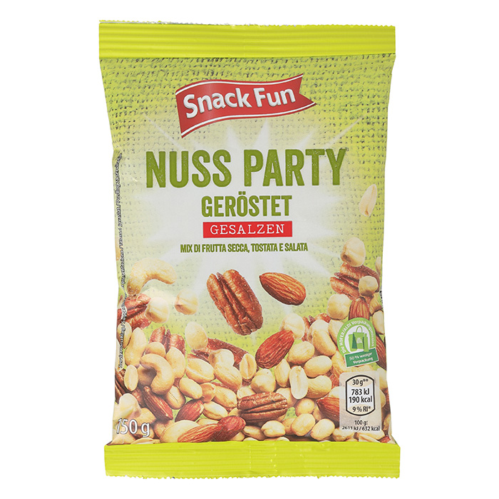SNACK FUN Nuss Party Mix geröstet und gesalzen | ALDI-now