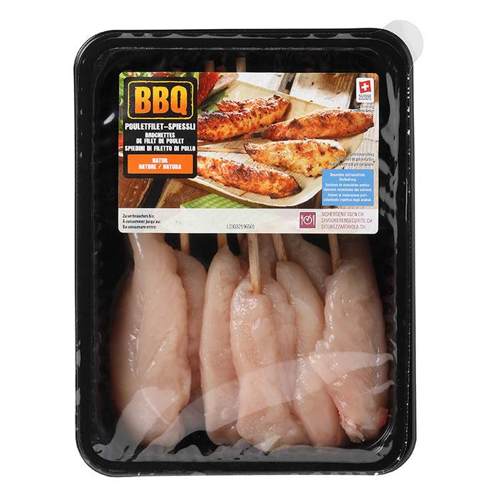 BBQ Spiedini di filetto di pollo, al naturale