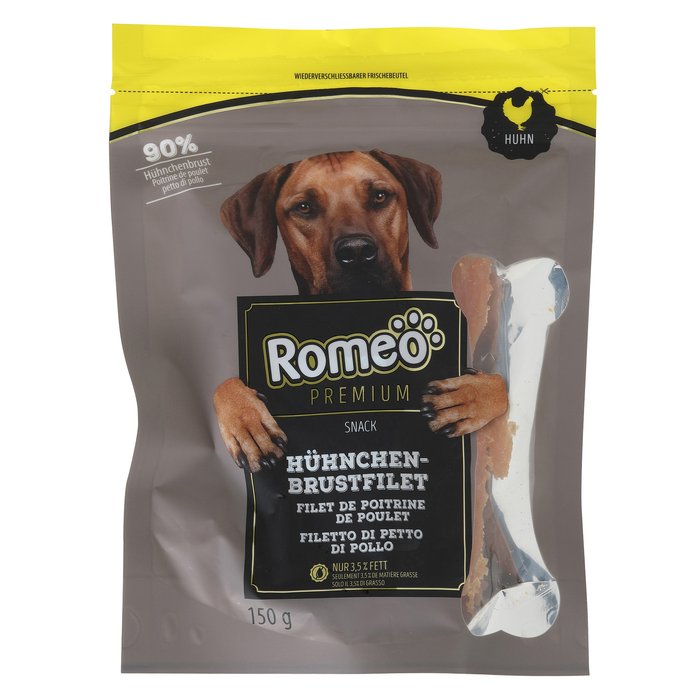 ROMEO PREMIUM Hhnchenbrustfilets, Snack fr Hunde | ALDI-now