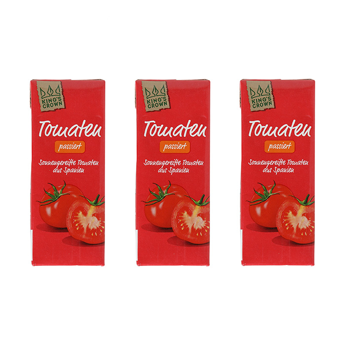 KING'S CROWN Mini-Pack passierte Tomaten 3er-Pack