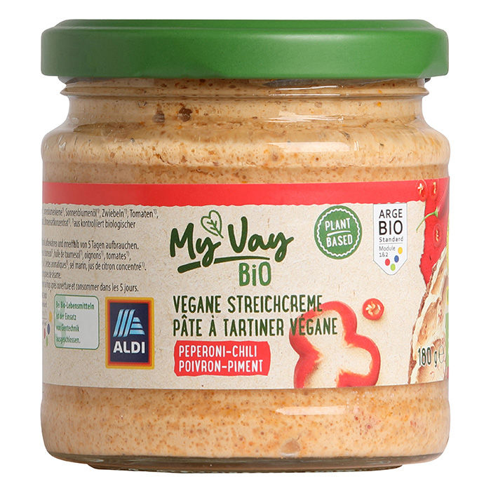 MYVAY BIO Crème à tartiner végétalienne Paprika & piment