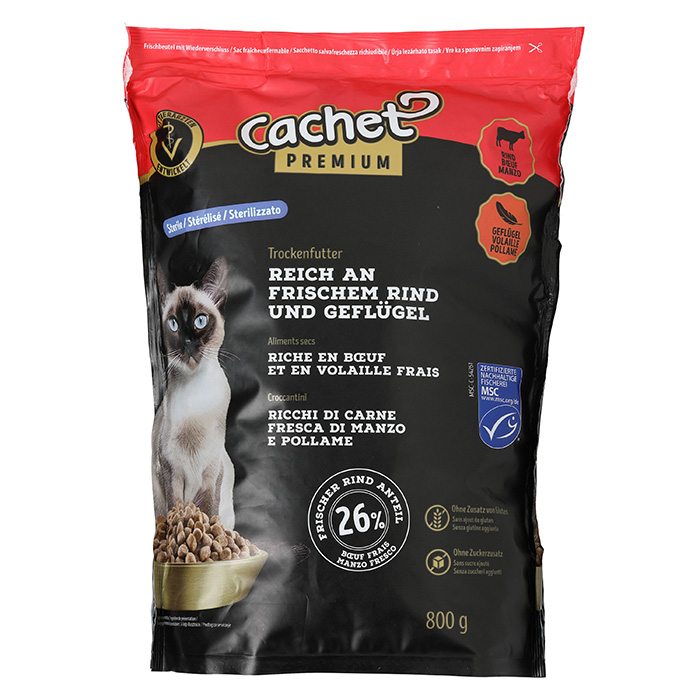 CACHET PREMIUM Katzentrockenfutter Sterile | ALDI-now
