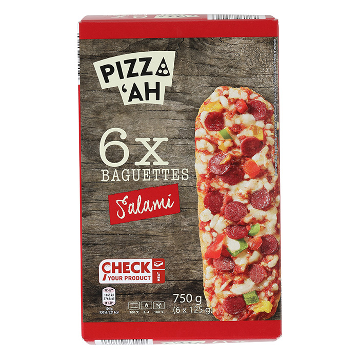 PIZZ'AH Pizza Baguettes Salami