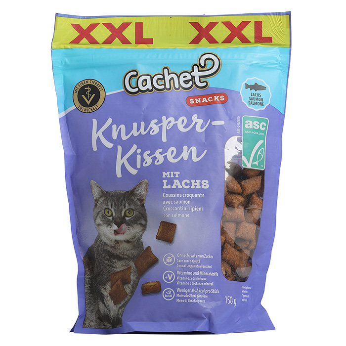CACHET Katzensnack Knusperkissen, Lachs