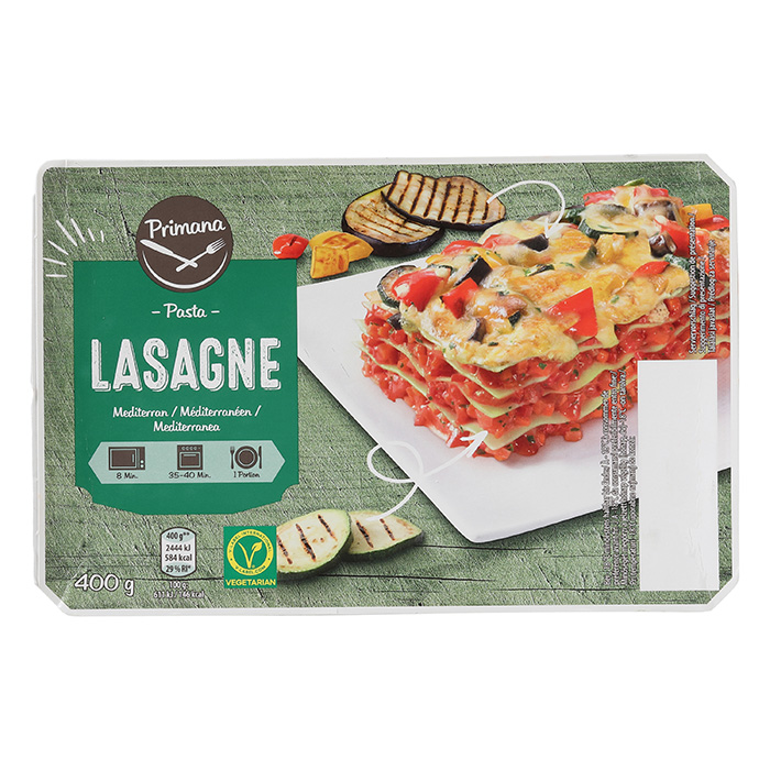 PRIMANA Lasagne Méditerranéen