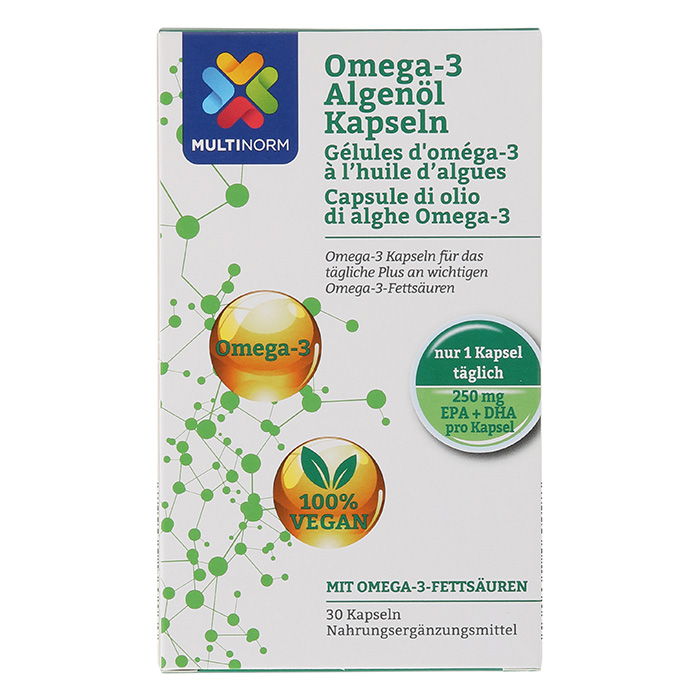 MULTINORM Omega 3 Vegan Algenöl 