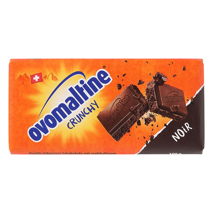 OVOMALTINE Tavoletta di cioccolato Crunchy Noir