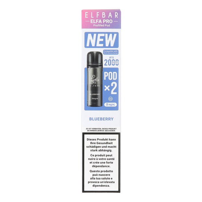elfbar pods lidl ELFA Pro 2ml, Blueberry kit type:Mouth To Lung elf bar pods Flavour:Exotic Edition ELFBAR ELFA Pods Cherry