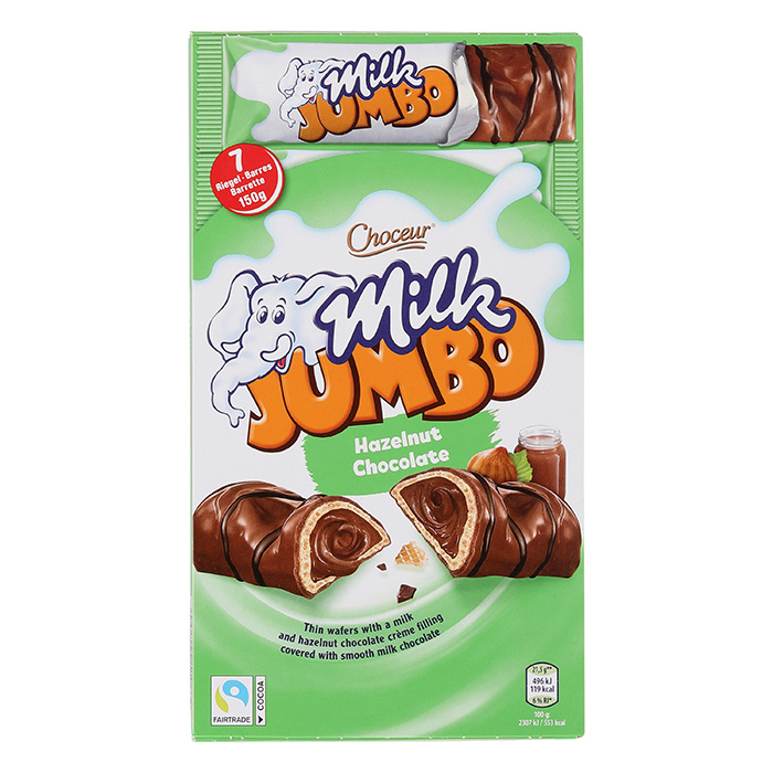 CHOCEUR Barre croustillante Jumbo, crème cacaonoisettes ALDInow