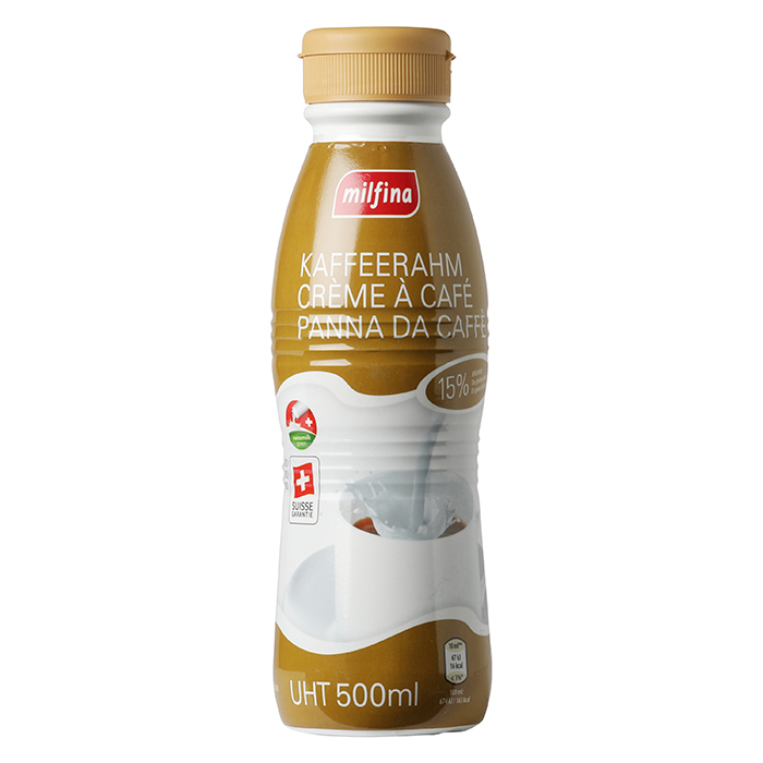 MILFINA Kaffeerahm in der Flasche 15 %Fett , 500ml