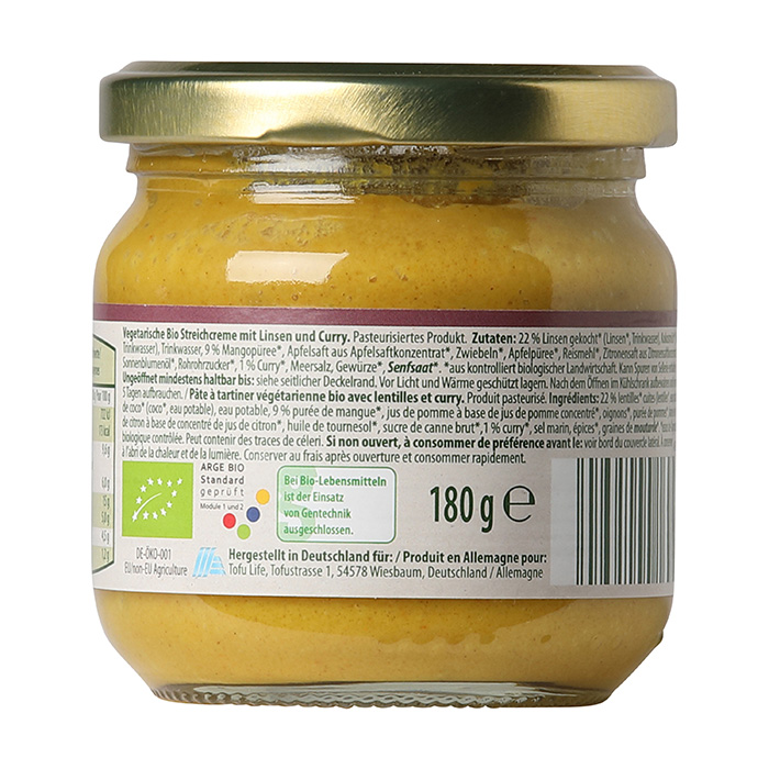 BIO NATURA Veggie Streich Creme Linse Curry ALDI now