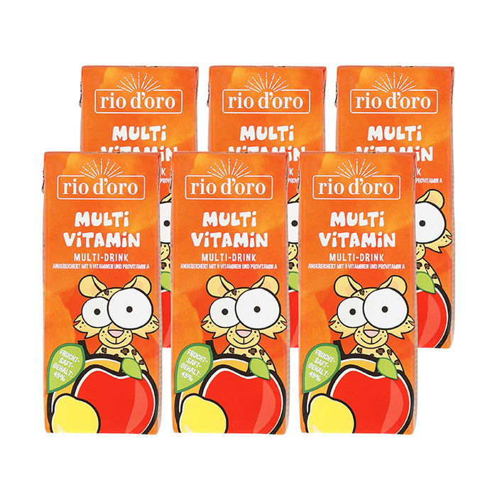 RIO D'ORO Fruchtdrink Multivitamin, 6 x 200ml ALDInow