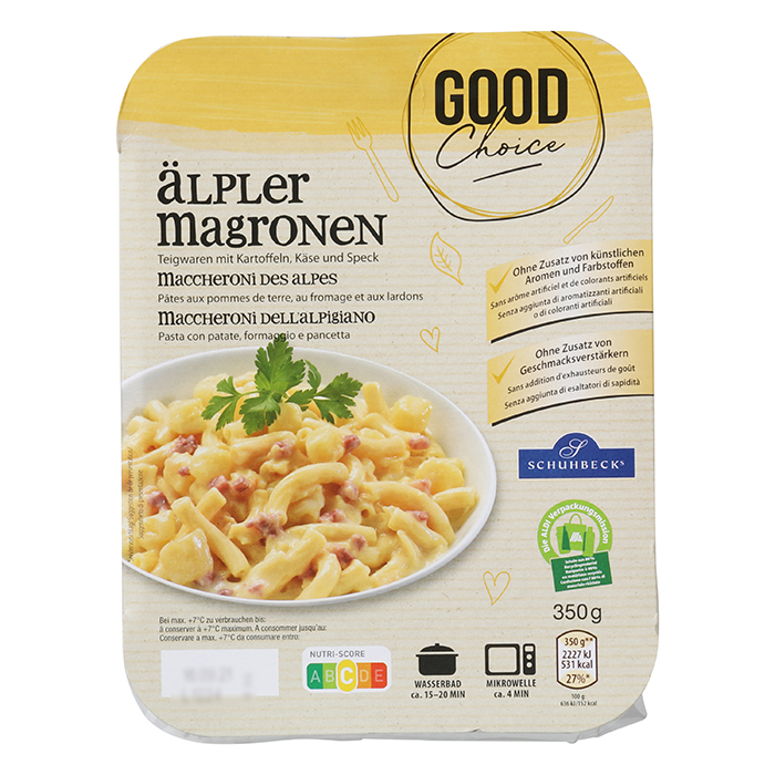 GOOD CHOICE Fertiggericht Älpler Magronen