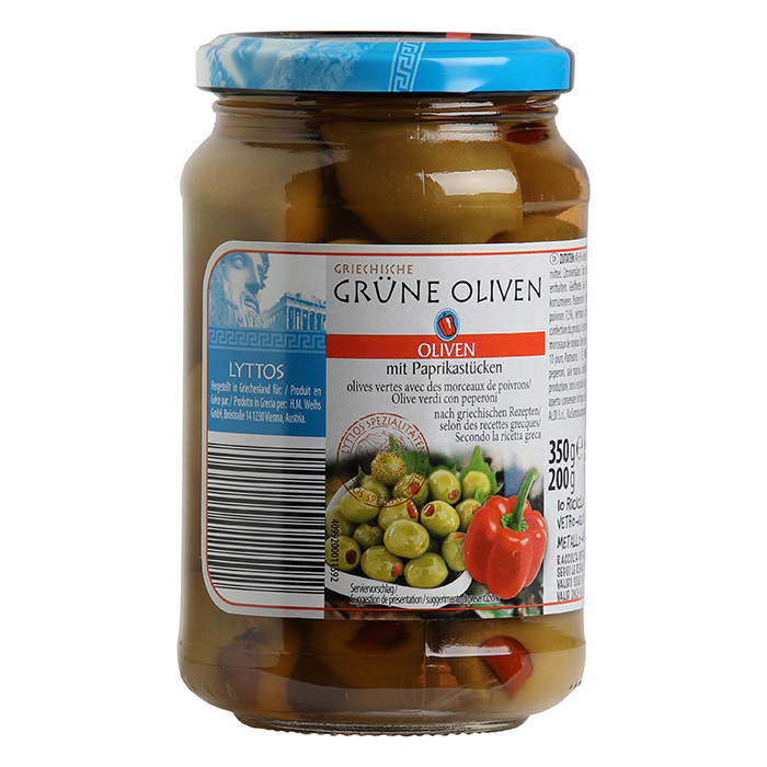 LYTTOS Olives grecques, poivron