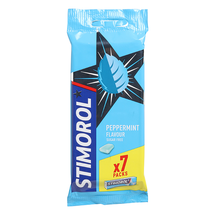 STIMOROL Kaugummi, Peppermint, 7 x 14g