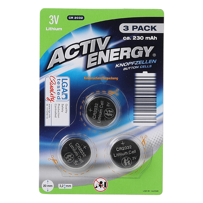 ACTIV ENERGY Batterie a bottone CR2032