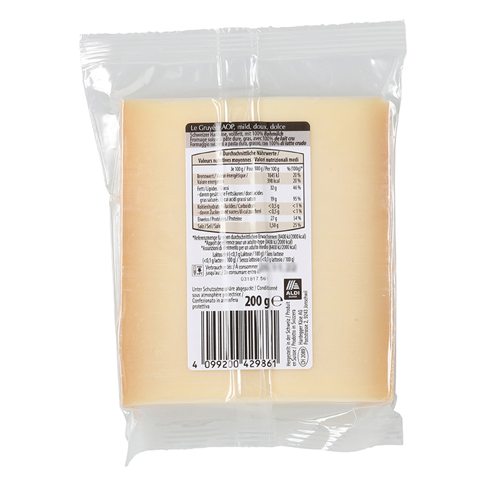 SAVEURS SUISSES Le Gruyère Käse, mild ALDInow