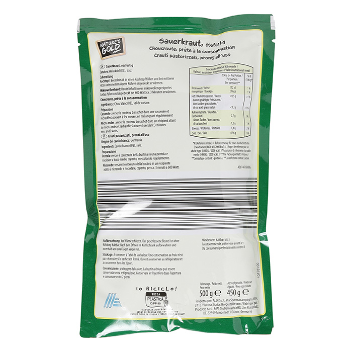NATURE'S GOLD Sauerkraut ALDInow