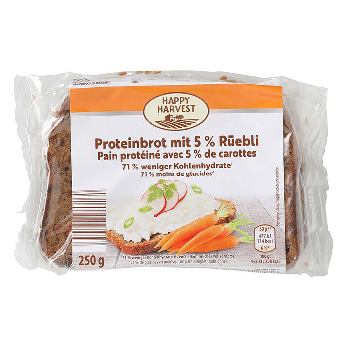 HAPPY HARVEST Pane proteico, alla carota