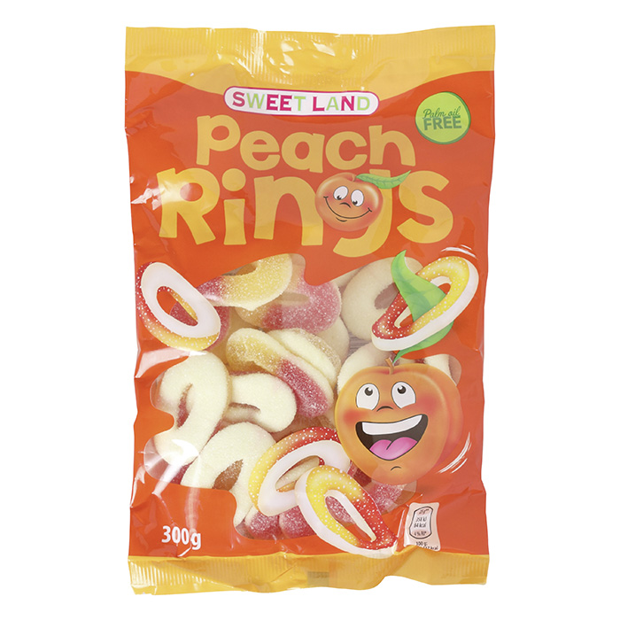 SWEET LAND Fruchtgummi Pfirsichringe