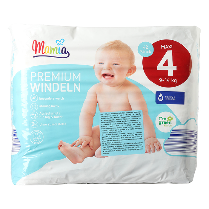 MAMIA Premium Windeln Maxi, Gr. 4