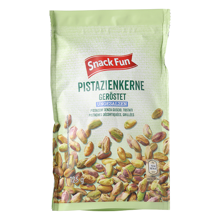 SNACK FUN Pistazienkerne geschält, geröstet & ungesalzen
