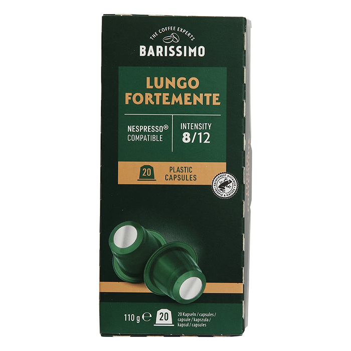 BARISSIMO Capsules de café Lungo Fortemente