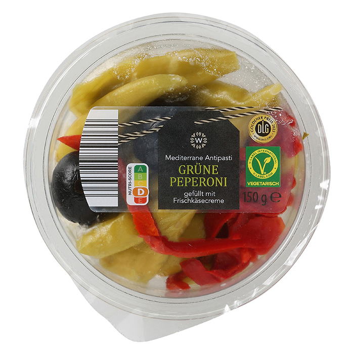 WONNEMEYER Mediterrane Antipasti, Grüne Peperoni